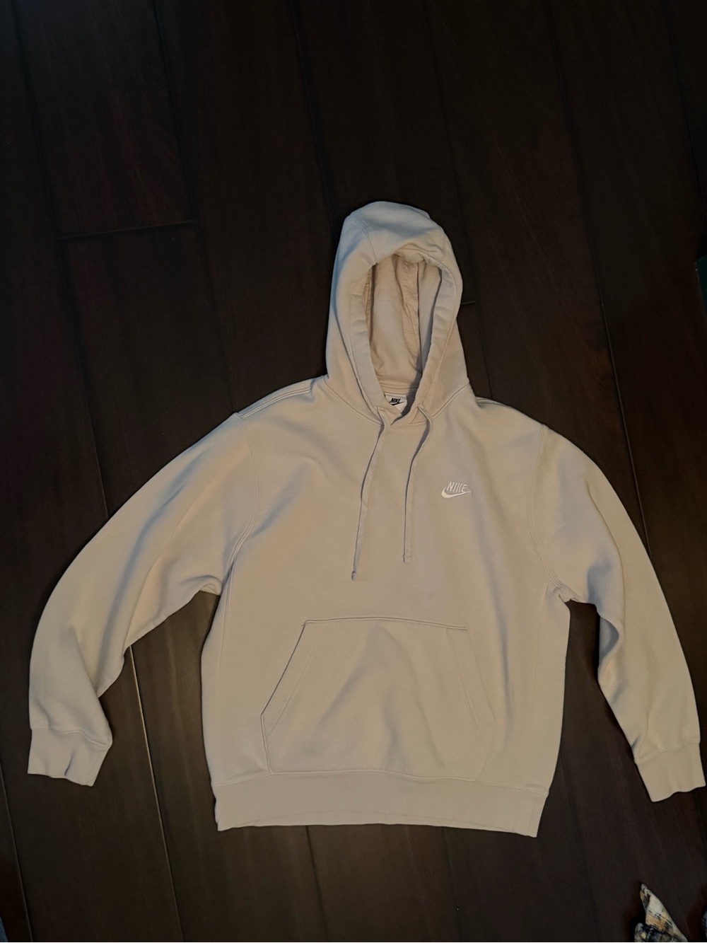 Nike Men's Light Beige Pullover Hoodie